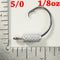1/8 oz. - 5/0 Weighted Circle Hook Jig - FREE SHIPPING
