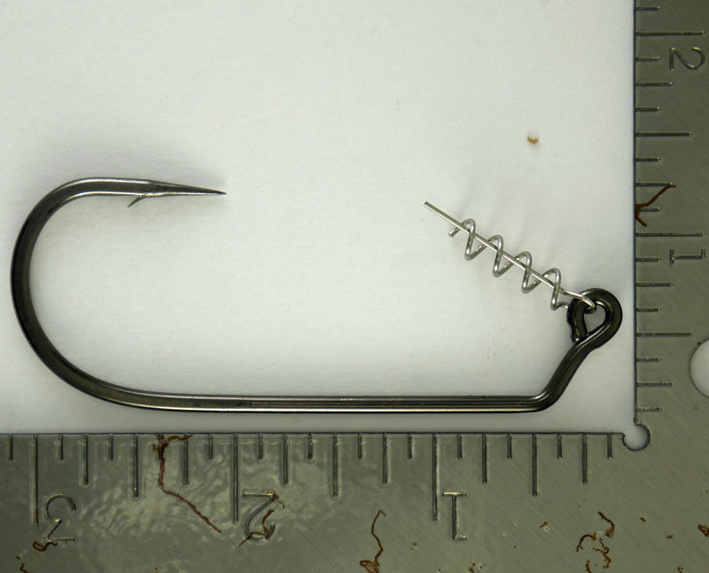 (Sizes 1/0-10/0) Swimbait Rigging Kit: Mustad 2X Strong Jig Hook w/ Twist Lock Corkscrew Bait Keeper