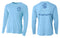LIVE BAIT MATTERS - Light Blue - Long Sleeve Performance Shirt - 100% Polyester- FREE DELIVERY
