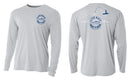 LIVE BAIT MATTERS - Silver - Long Sleeve Performance Shirt - 100% Polyester- FREE DELIVERY