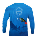 (+ FREE MASK) BLOODY TUNA - COOLMAX - 100% Micro Fiber Polyester Performance Long Sleeve Shirt (FREE SHIPPING)