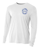 (Small Only) Mullet - White - 100% Micro Fiber Polyester Performance Long Sleeve Shirt (FREE SHIPPING)