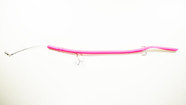"BIG DADDY" PINK CLASSIC CUDA TUBES (DOUBLE) TREBLE HOOK - 2 or 5 Pack - FREE SHIPPING