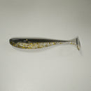 BLACK BACK GOLD - 3" Paddletail Soft Plastic GLASS MINNOW/Shad - 40 pack.  FREE SHIPPING.