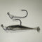 BLACK BACK SILVER/COMBO - 3" Paddletail Soft Plastic GLASS MINNOW/Shad (qty 40) + 1/8 oz AATB Jighead (qty 5) COMBO PACK.  FREE SHIPPING.