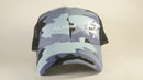 (3 Colors) BLUE CRAB - KC Caps KC7040 Fashion Camo Mesh Trucker Cap (FREE DELIVERY)