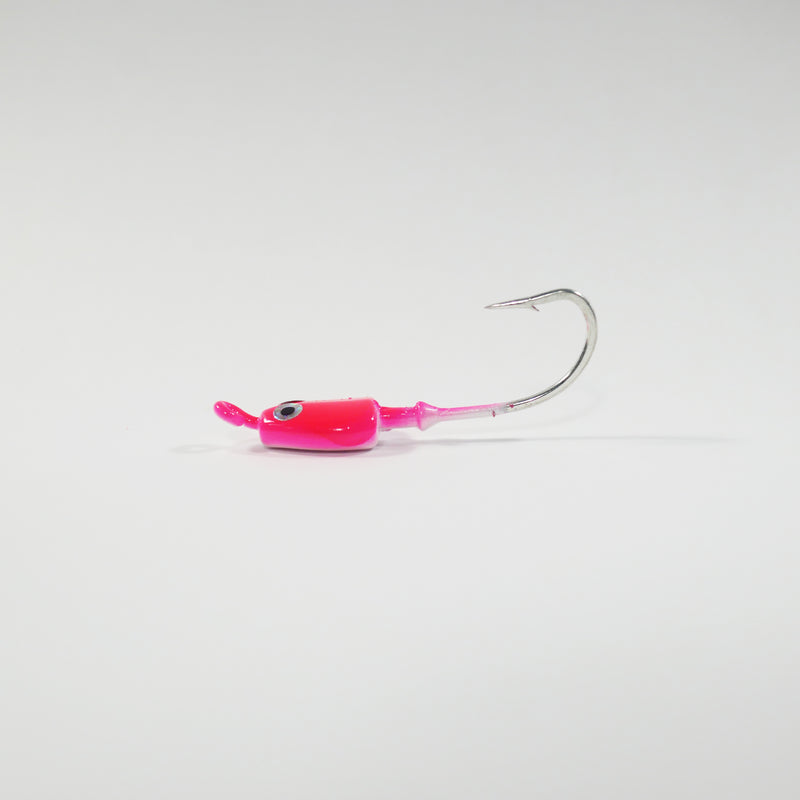 (PINK) BONEFISH JIGHEAD (STRAIGHT) - 1/8 oz - 3, 5, or 10 pack.  FREE SHIPPING