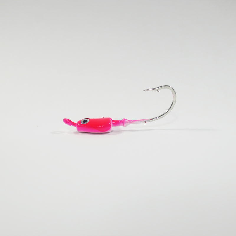 (PINK) BONEFISH JIGHEAD (STRAIGHT) - 1/4 oz - 3, 5, or 10 pack.  FREE SHIPPING