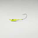 (CHARTREUSE) BONEFISH JIGHEAD (STRAIGHT) - 1/8 oz - 3, 5, or 10 pack.  FREE SHIPPING