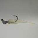 1/4 oz - 2/0 COBRA JIGHEAD (qty 5) + AATB / Esky 3" Soft Plastic Shrimp (qty 25) - GLOW