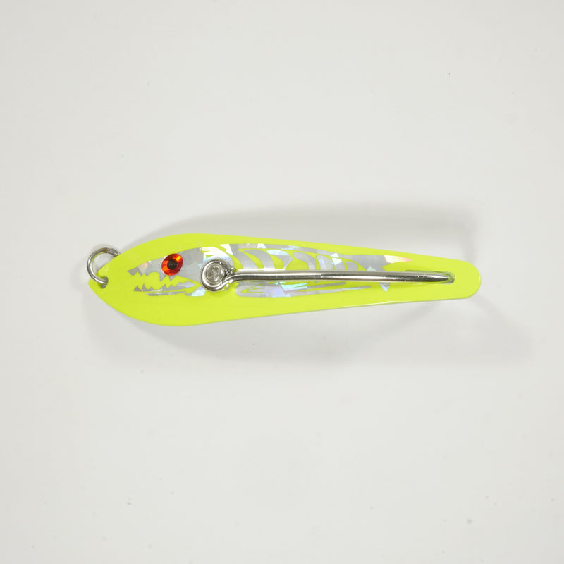 DRONE SPOON - HOLOGRAPHIC CHARTREUSE - 4" - 3/4 oz.