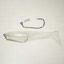 4/0 HEAVY DUTY RIGGING KIT (Qty 5) SHMINNOW (Shrimp/Minnow) 4" Soft Plastic Shrimp/Fluke (Qty 20) - GLOW