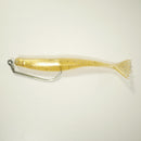 4/0 HEAVY DUTY RIGGING KIT (Qty 5) SHMINNOW (Shrimp/Minnow) 4" Soft Plastic Shrimp/Fluke (Qty 20) - GOLD
