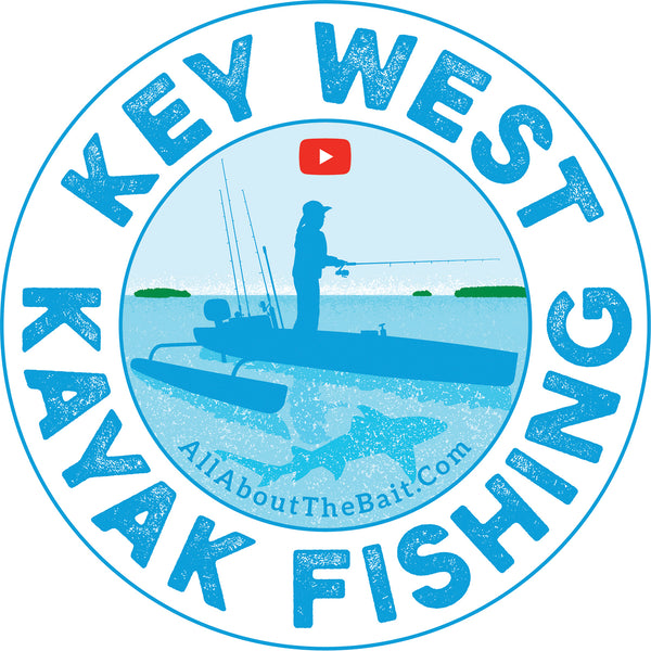 Key West Kayak Fishing 5" Round Sticker