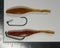(RIGGING KIT) 5" Fluke Soft Plastic - MAPLE SYRUP  - 4 Rigs+20 pack - 20 pack - FREE SHIPPING