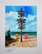 Ray Rolston Canvas Print - Fort Zachary Taylor Mile Marker - FREE SHIPPING