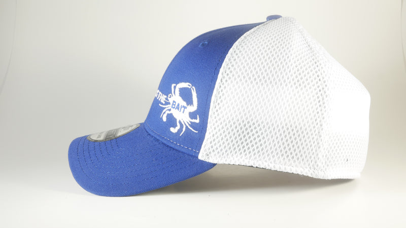 (7 Colors) BLUE CRAB - MED/LARGE New Era® Stretch Mesh Cap (NE1020) - (FREE DELIVERY)