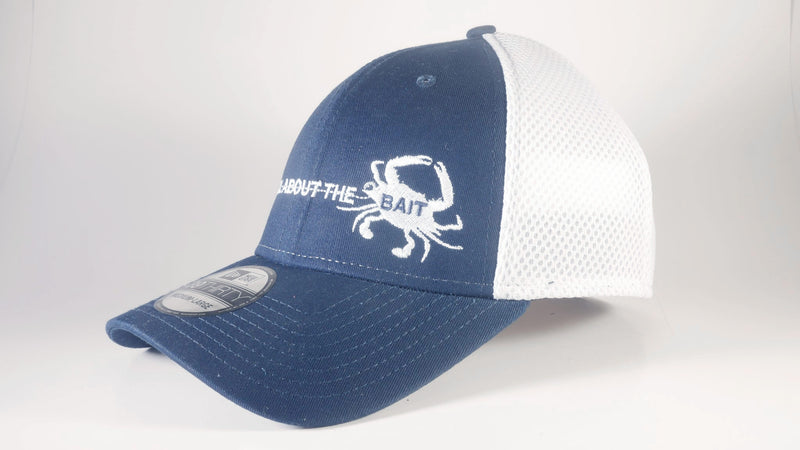 (7 Colors) BLUE CRAB - MED/LARGE New Era® Stretch Mesh Cap (NE1020) - (FREE DELIVERY)