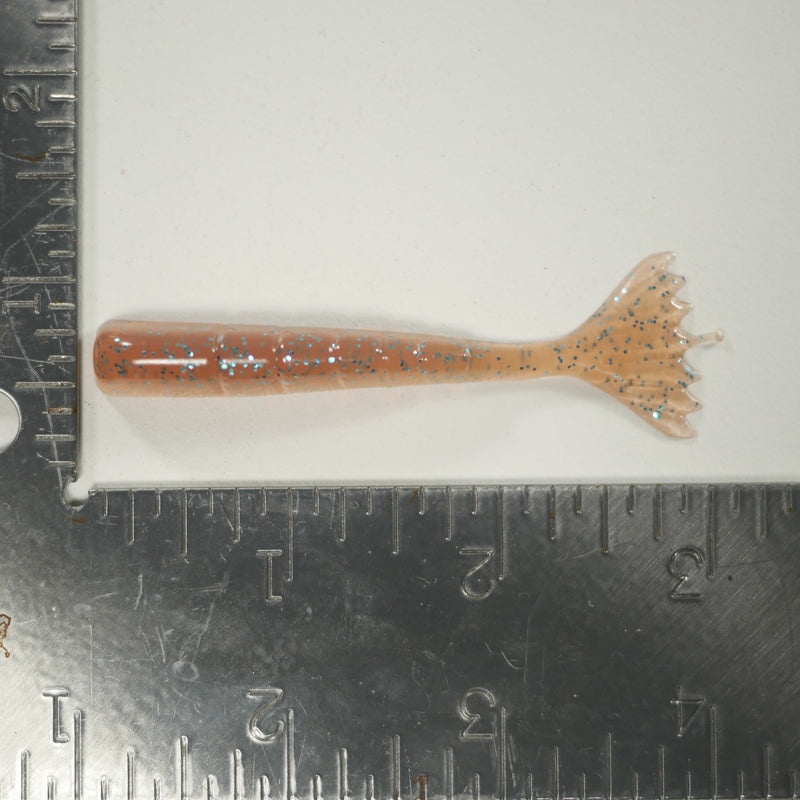 1/8 oz - 3/0 FISH HEAD JIGHEAD (qty 5) + AATB / Esky 3" Soft Plastic Shrimp (qty 25) - ORIGINAL