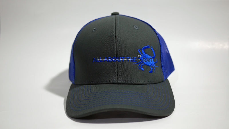 (3 Colors) BLUE CRAB - KC Caps KC8400 Adult Pro Style Trucker Cap with Neon Mesh - (FREE DELIVERY)