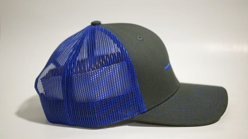 (3 Colors) BLUE CRAB - KC Caps KC8400 Adult Pro Style Trucker Cap with Neon Mesh - (FREE DELIVERY)