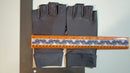 Large Fishing Gloves / Sun Gloves - Light Weight - Dark Gray w/ Light Rubberized Palm - FREE SHIPPING