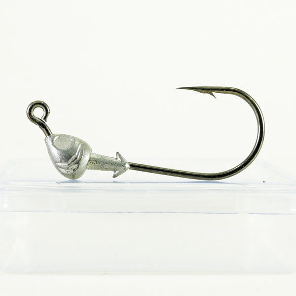 AATB Custom FISH HEAD Jigheads - 1/8 oz - 3/0 Heavy Duty Hook - 5, 10, or 25 pack.  FREE SHIPPING