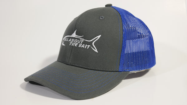 (3 Colors) ALL ABOUT THE BAIT TARPON - KC Caps KC8400 Adult Pro Style Trucker Cap with Neon Mesh - (FREE DELIVERY)