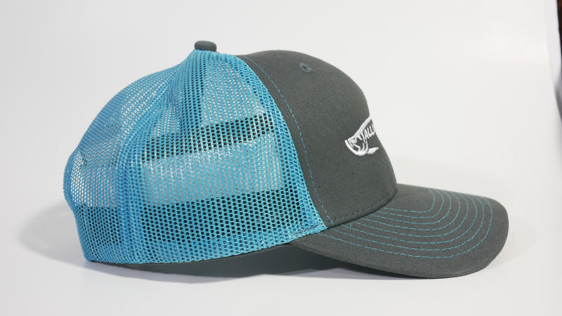 (3 Colors) ALL ABOUT THE BAIT TARPON - KC Caps KC8400 Adult Pro Style Trucker Cap with Neon Mesh - (FREE DELIVERY)