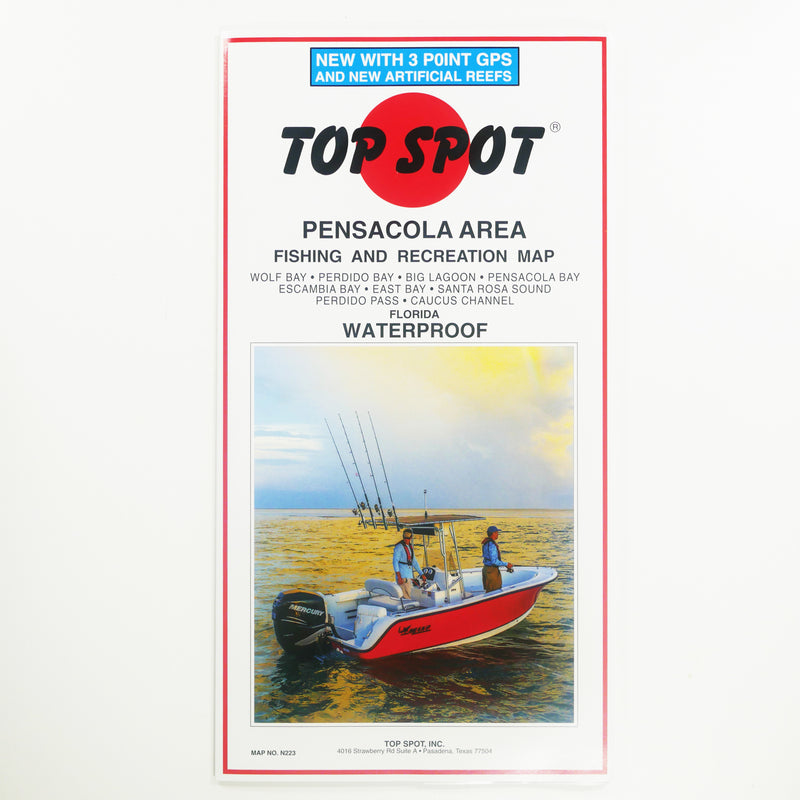 N223 PENSACOLA AREA - Top Spot Fishing Maps - FREE SHIPPING