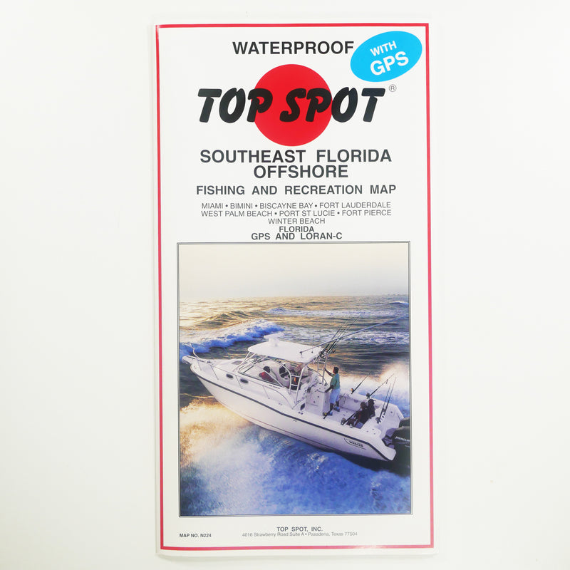 N224 SOUTHEAST FLORIDA OFFSHORE - Top Spot Fishing Maps - FREE SHIPPIN –  All About The Bait