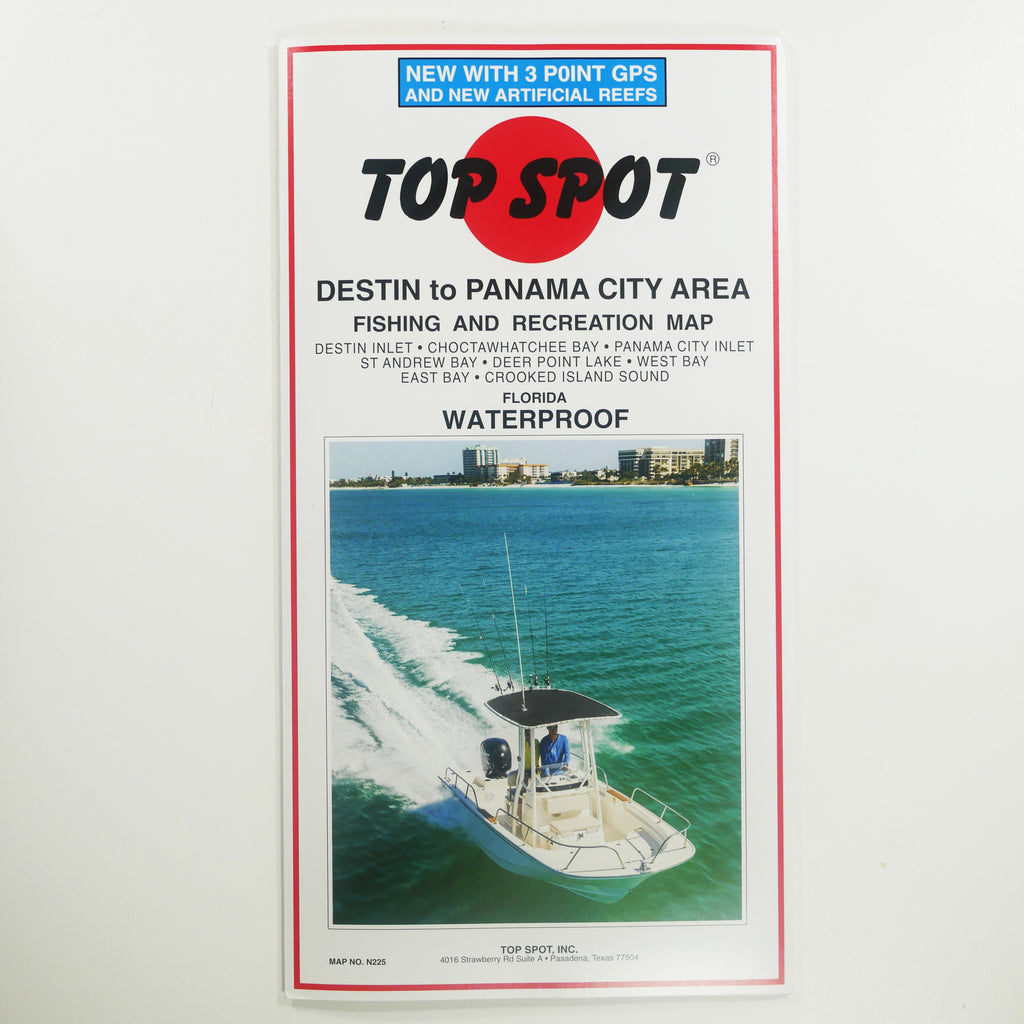 N225 DESTIN TO PANAMA CITY AREA - Top Spot Fishing Maps - FREE SHIPPIN –  All About The Bait