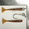 1/4 oz - 3/0 FISH HEAD JIGHEAD (qty 5) + AATB / Esky 3" Soft Plastic Shrimp (qty 25) - ROOTBEER