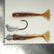 1/4 oz - 2/0 COBRA JIGHEAD (qty 5) + AATB / Esky 3" Soft Plastic Shrimp (qty 25) - ROOTBEER