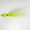 (CHARTREUSE/WHITE) BONEFISH BUCKTAIL (30° ANGLED) - 1/8 oz - 3, 5, or 10 pack.  FREE SHIPPING