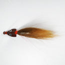 (BROWN) BONEFISH BUCKTAIL (30° ANGLED) - 1/4 oz - 3, 5, or 10 pack.  FREE SHIPPING