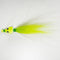 (CHARTREUSE/WHITE) BONEFISH BUCKTAIL (STRAIGHT) - 1/8 oz - 3, 5, or 10 pack.  FREE SHIPPING