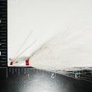 (WHITE) BONEFISH BUCKTAIL (STRAIGHT) - 1/4 oz - 3, 5, or 10 pack.  FREE SHIPPING