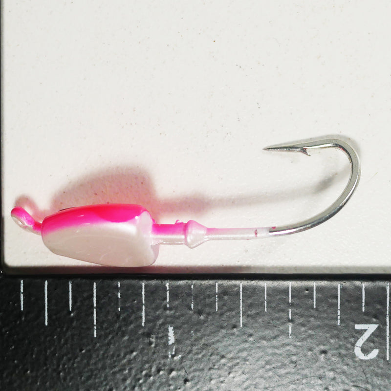 (PINK) BONEFISH JIGHEAD (STRAIGHT) - 1/4 oz - 3, 5, or 10 pack.  FREE SHIPPING