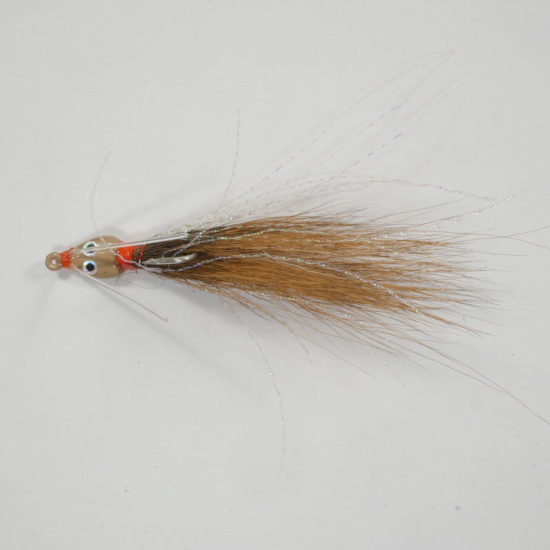 (TAN) BONEFISH BUCKTAIL (STRAIGHT) - 1/8 oz - 3, 5, or 10 pack.  FREE SHIPPING