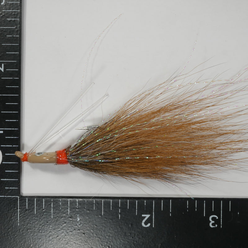 (TAN) BONEFISH BUCKTAIL (STRAIGHT) - 1/8 oz - 3, 5, or 10 pack.  FREE SHIPPING