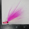 (PINK/WHITE) BONEFISH BUCKTAIL (30° ANGLED) - 1/8 oz - 3, 5, or 10 pack.  FREE SHIPPING