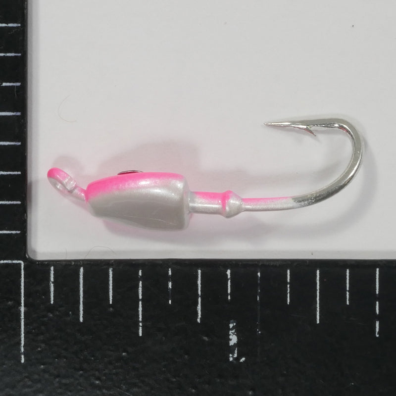 (PINK) BONEFISH JIGHEAD (STRAIGHT) - 1/8 oz - 3, 5, or 10 pack.  FREE SHIPPING