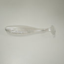 PEARL BACK SILVER - 3" Paddletail Soft Plastic GLASS MINNOW/Shad - 40 pack.  FREE SHIPPING.