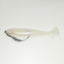 WEIGHTED HOOK RIGGING KIT (Qty 5) SHMINNOW (Shrimp/Minnow) 4" Soft Plastic Shrimp/Fluke (Qty 20) - PEARL