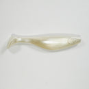 Paddletail Soft Plastic Finger Mullet - PEARL - 10 or 20 pack.  FREE SHIPPING.