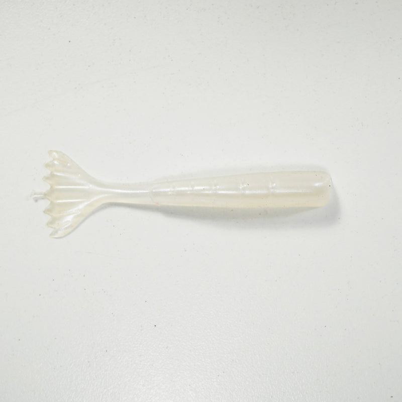 1/4 oz - 2/0 COBRA JIGHEAD (qty 5) + AATB / Esky 3" Soft Plastic Shrimp (qty 25) - PEARL