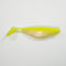 5" Paddletail Soft Plastic Finger Mullet - Chartreuse/Pearl  - 10 or 20 pack.  FREE SHIPPING.