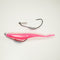 (Weighted Hook) 4" Fluke Soft Plastic - PINK - 5 Rigs+20 pack - FREE SHIPPING