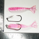 2/0 RIGGING KIT (qty 5) + AATB / Esky 3" Soft Plastic Shrimp (qty 25) - PINK